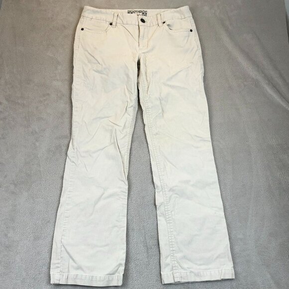 J.Crew Womens Pants Size 8S Bootcut Corduroy Classic Casual Ankle Y2K White - Picture 7 of 8